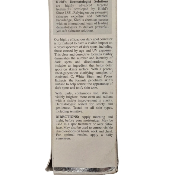 Kiehl's Clearly Corrective Dark Spot Solution Face Serum 1floz - Picture 5 of 8